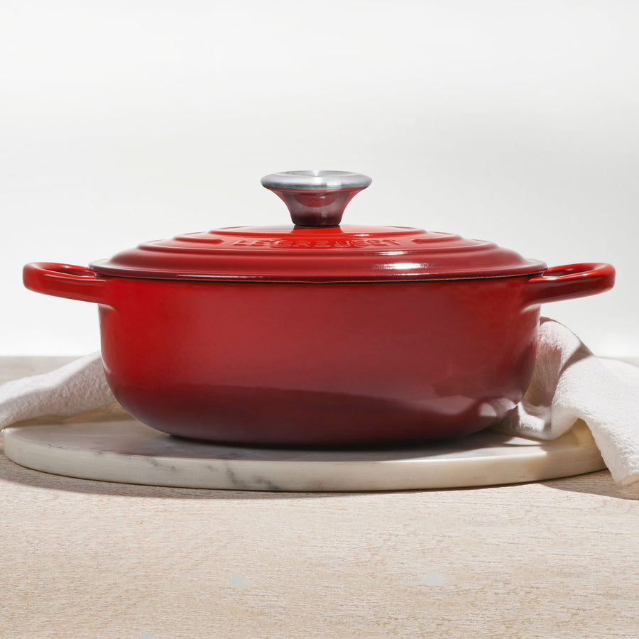 Le Creuset Signature Cast Iron 3.5-quart Cerise Sauteuse Dutch Oven