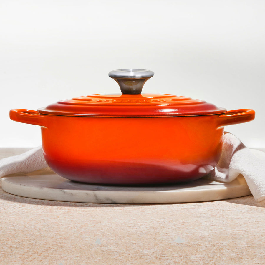 Le Creuset Signature Cast Iron 3.5-quart Flame Sauteuse Dutch Oven