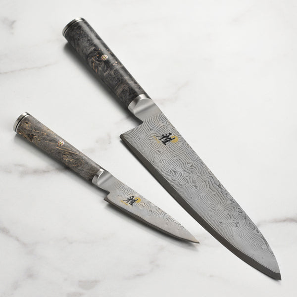 希少　M16コラボ アルミMIYABI Miyabi Black Chef's & Paring Knife Set – Cutlery and More