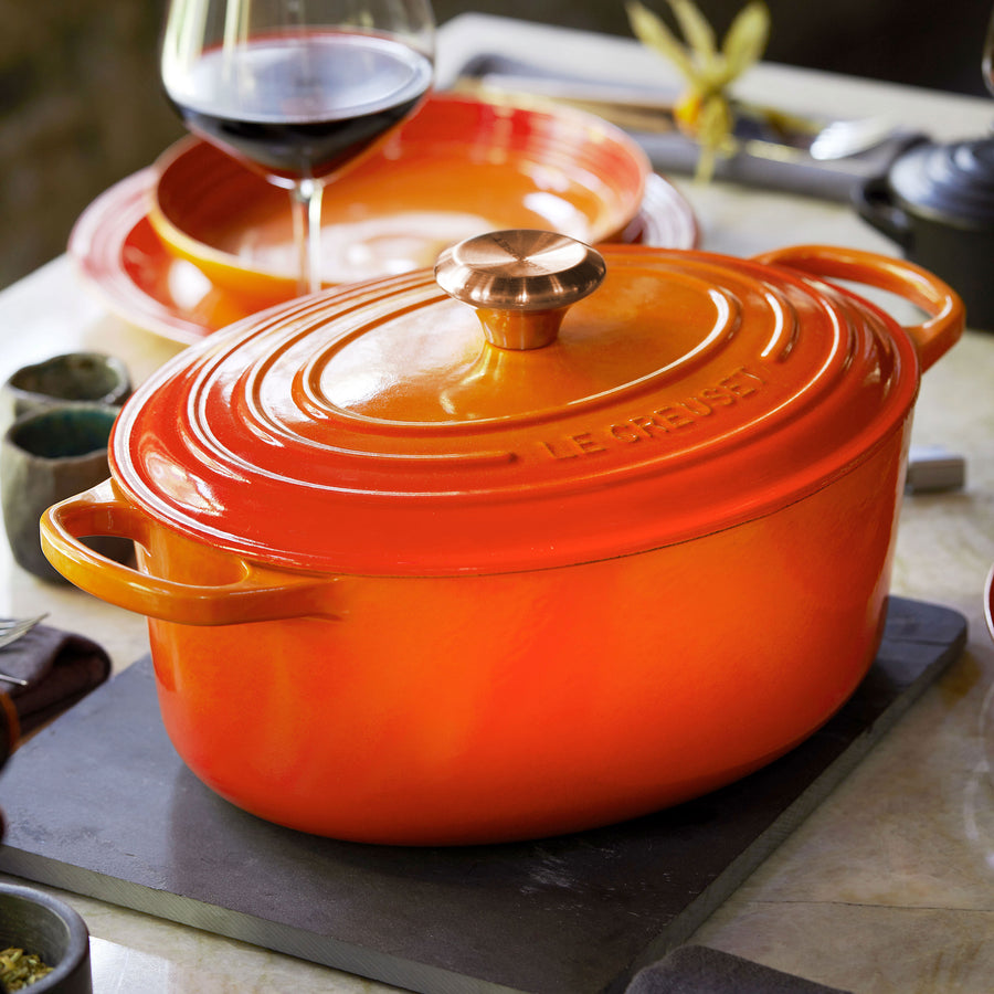 Le Creuset Signature Cast Iron 8-quart Flame Oval Dutch Oven