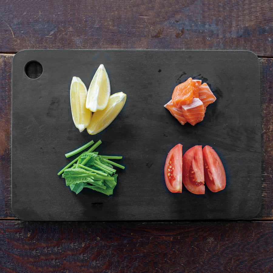 Asahi Black Rubber Cutting Board, 14.5 x 9.5"