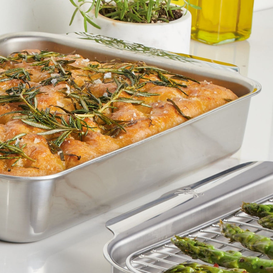 板膳10枚 Hestan OvenBond Tri-Ply Rectangular Baking Pan - 7x10