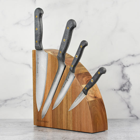 Messermeister Custom Micarta 5 Piece Knife Block Set