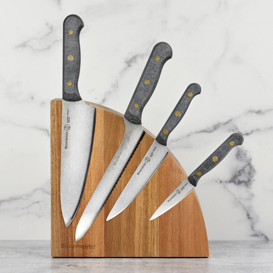 Messermeister Custom Micarta 5 Piece Knife Block Set