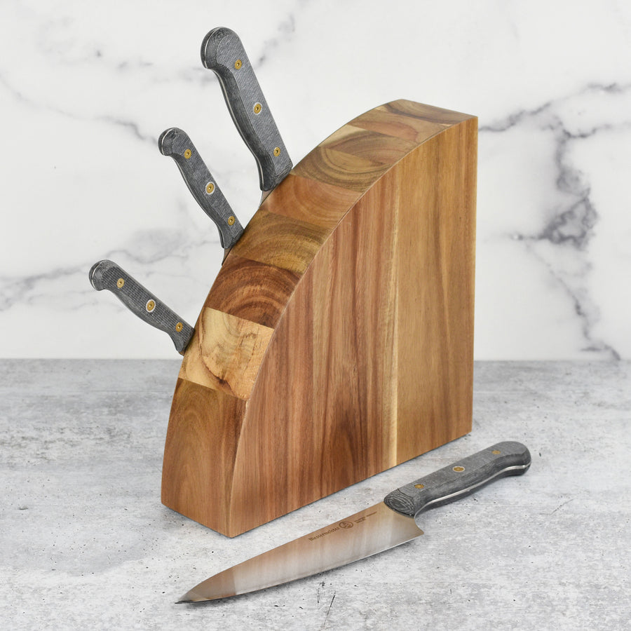 Messermeister Custom Micarta 5 Piece Knife Block Set