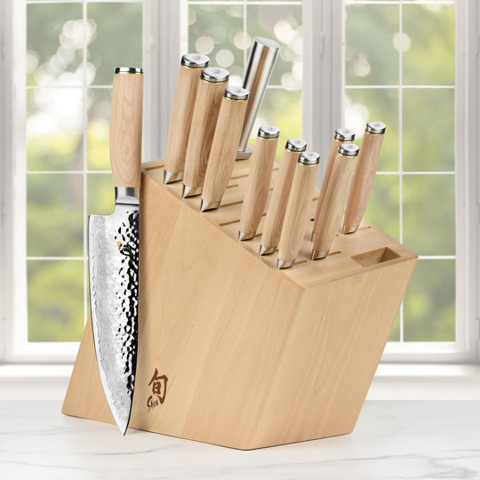 Shun Premier Blonde 12 Piece Knife Block Set