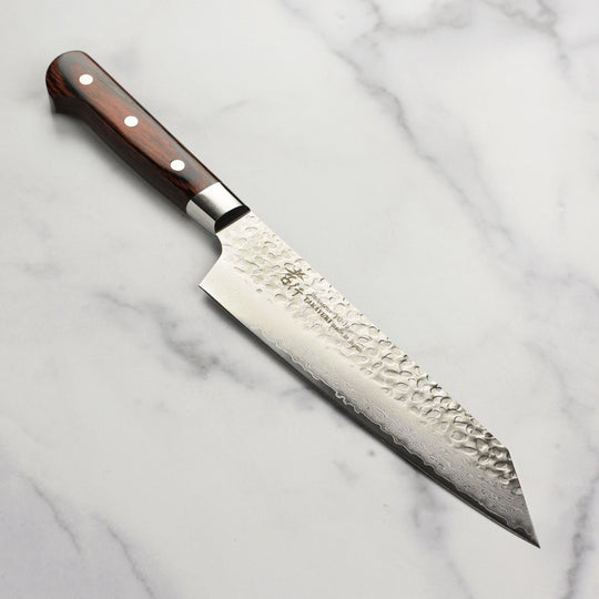 Takayuki Hammered Damascus 7.5" Bunka