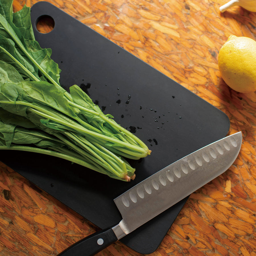 Asahi Black Rubber Cutting Board, 11.8 x 7.9"