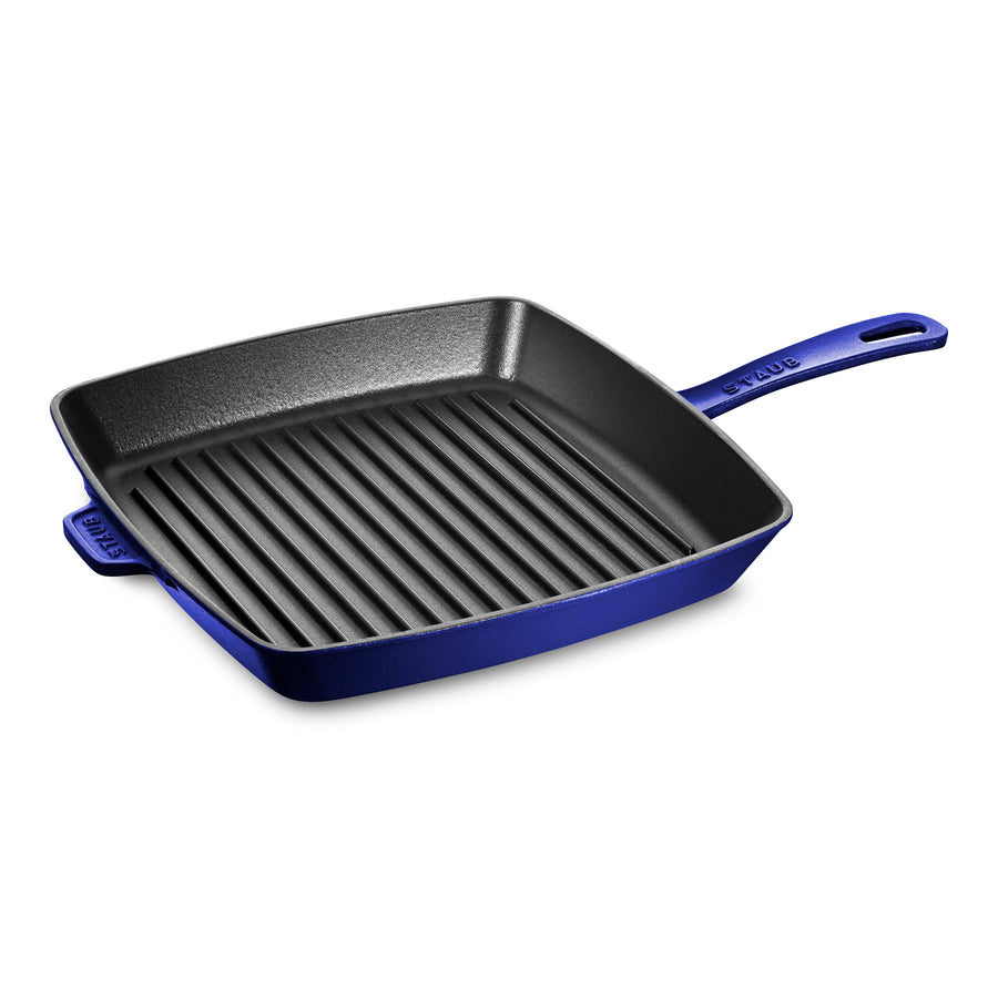 Staub 12" Sapphire Blue Square Grill Pan