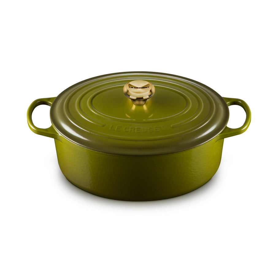 Le Creuset Signature Cast Iron 6.75-quart Olive Oval Dutch Oven