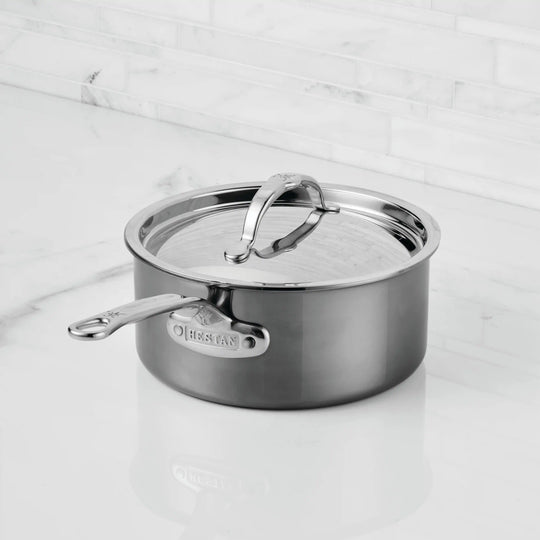 Hestan NanoBond 3-quart Titanium Stainless Steel Saucepan