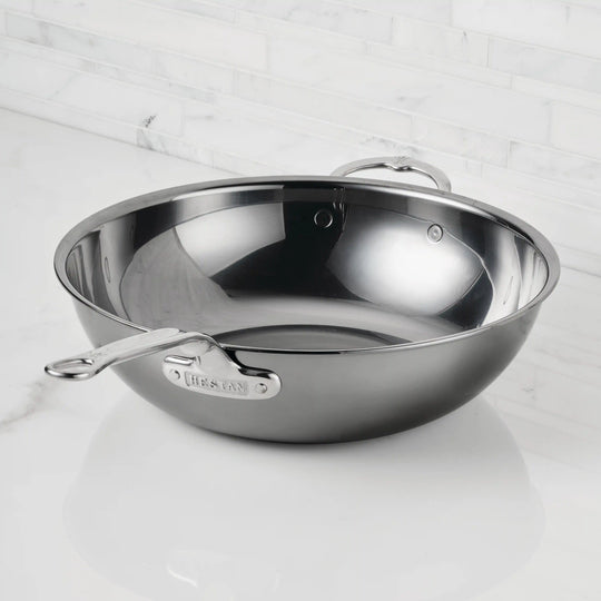 Hestan NanoBond 14" Titanium Stainless Steel Chef's Pan