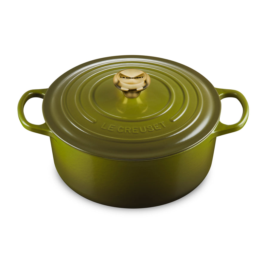 Le Creuset Signature Cast Iron 7.25-quart Olive Round Dutch Oven