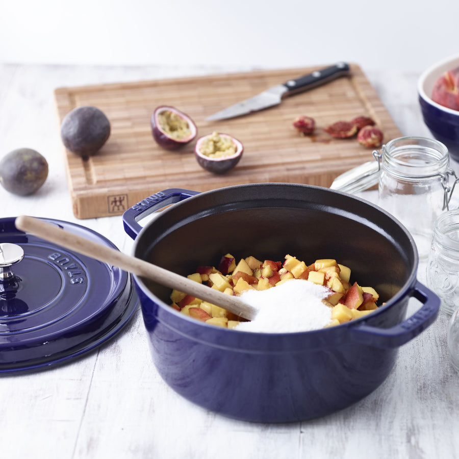 Staub 4-quart Sapphire Blue Round Dutch Oven