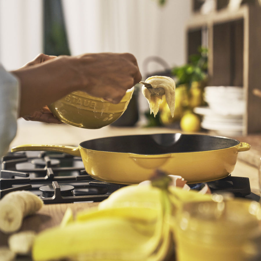 Staub 11" Citron Cast Iron Deep Traditional Skillet