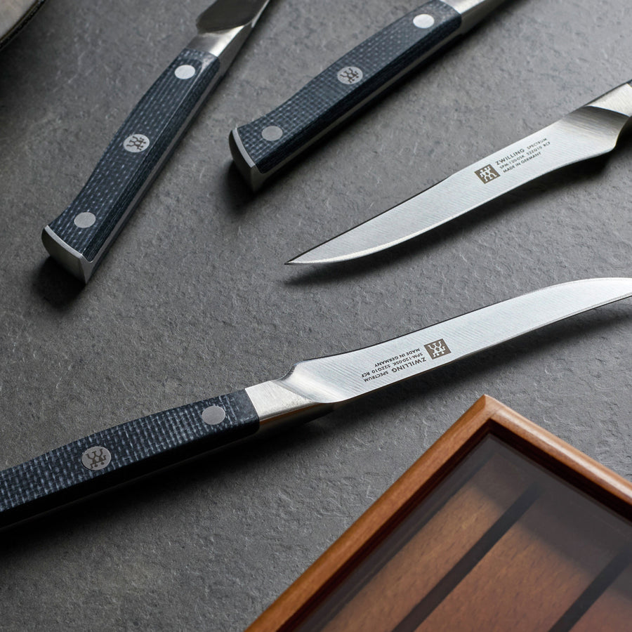 Zwilling Spectrum 4 Piece Steak Knife Set with Wooden Case