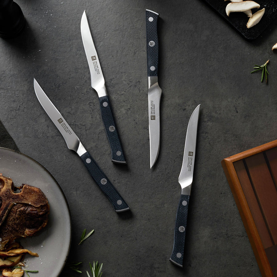 Zwilling Spectrum 4 Piece Steak Knife Set with Wooden Case