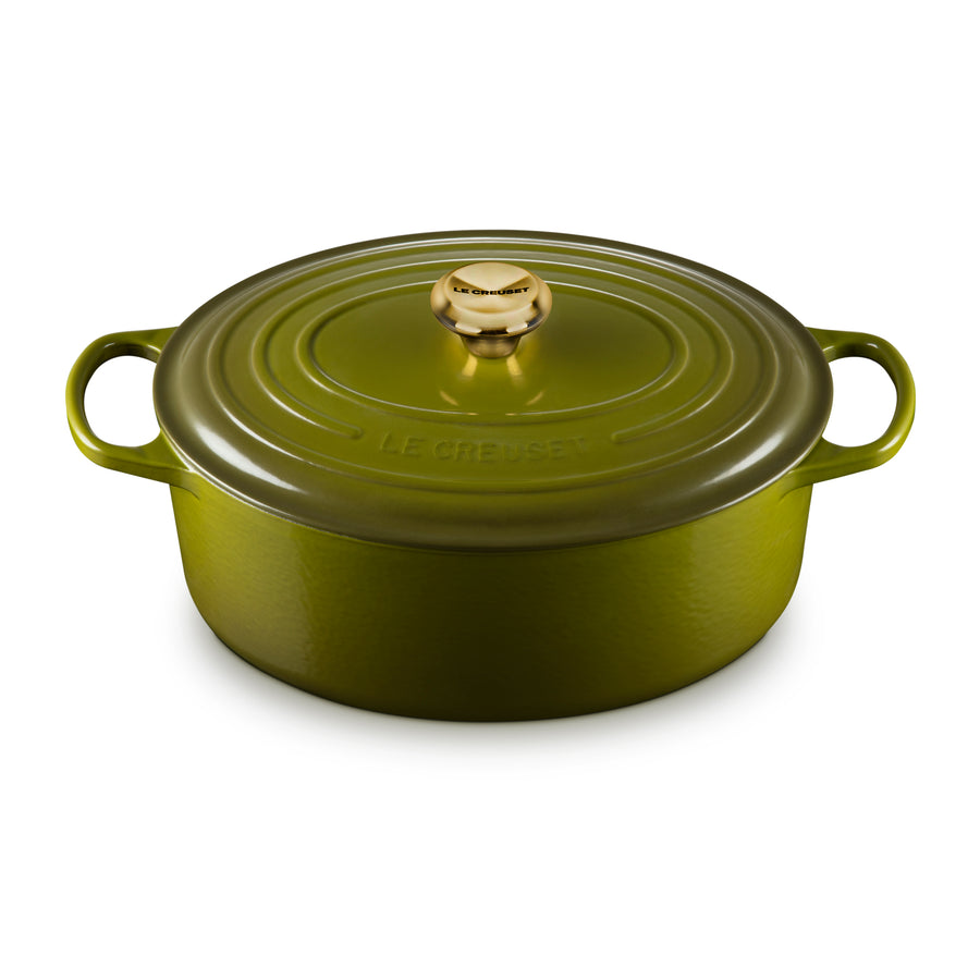 Le Creuset Signature Cast Iron 8-quart Olive Oval Dutch Oven