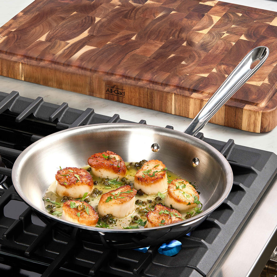 Fry Cladding All-Clad Fry Pan Set - d3 Stainless Steel 8 & 10
