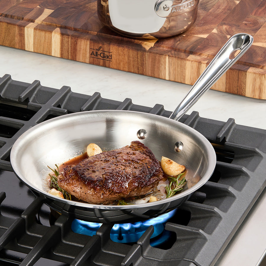 All-Clad d3 Stainless 8 & 10" Fry Pan Set