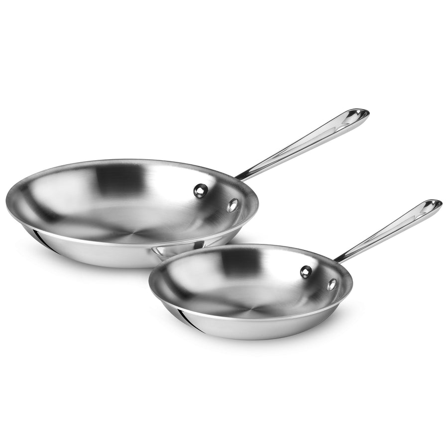 All-Clad d3 Stainless 8 & 10" Fry Pan Set