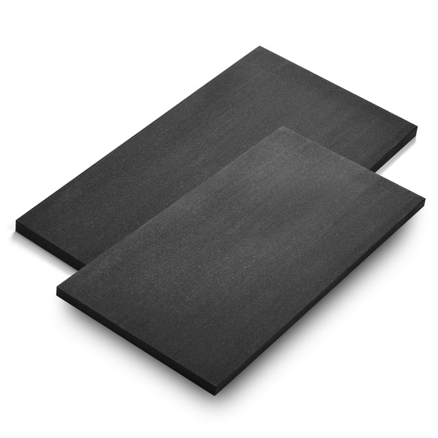 Asahi Black Professional Rubber Cutting Board Bundle (15mm)