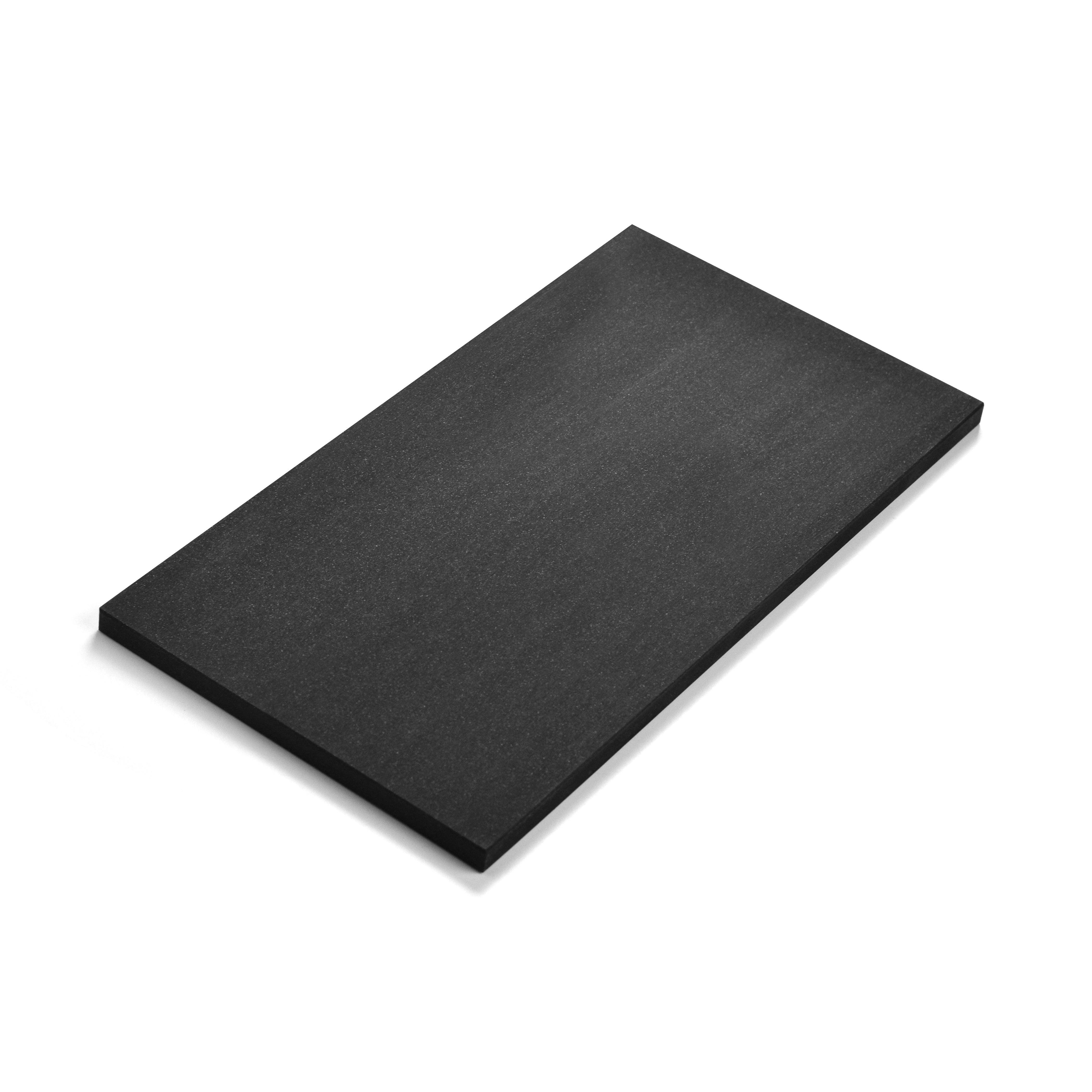 Asahi Japanese Black Professional Rubber Cutting Board, 15 x 8.2"