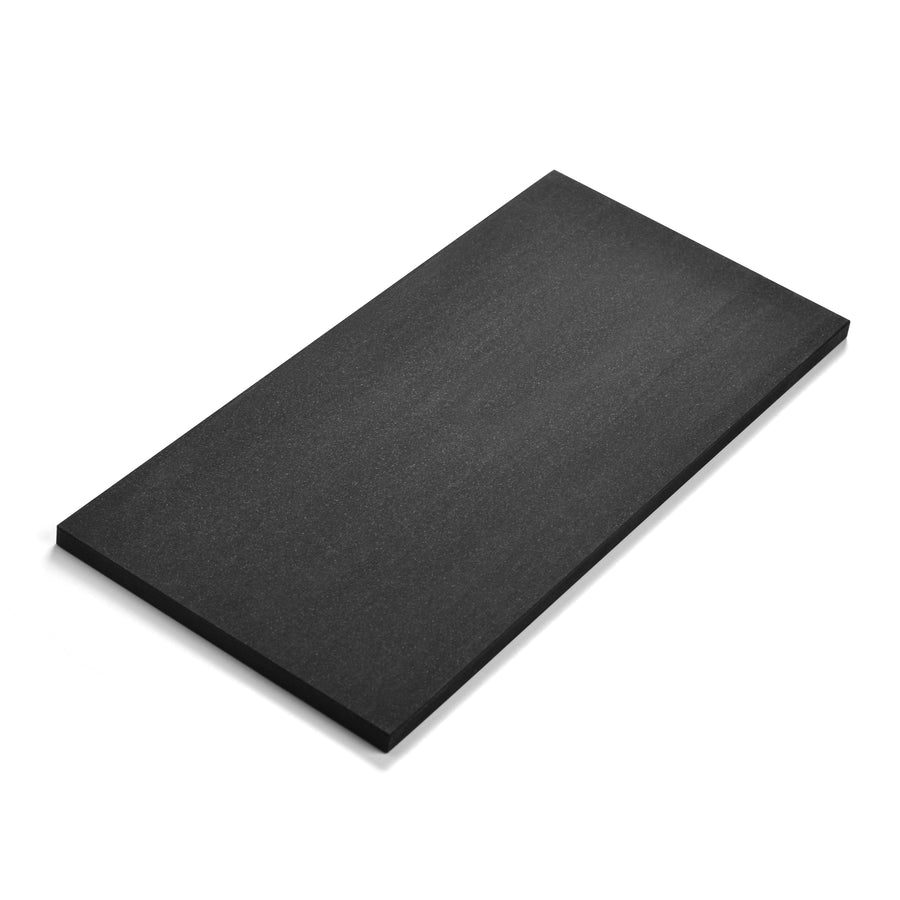 Asahi Black Professional Rubber Cutting Board, 19.7 x 9.8" (15mm)