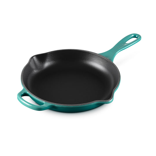 Le Creuset Signature Cast Iron 9" Bleu Riviera Skillet