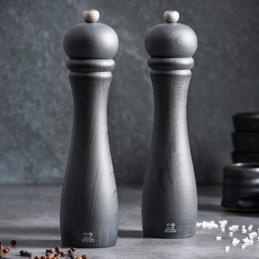 Peugeot Checkmate Graphite 10" Salt & Pepper Mill Set