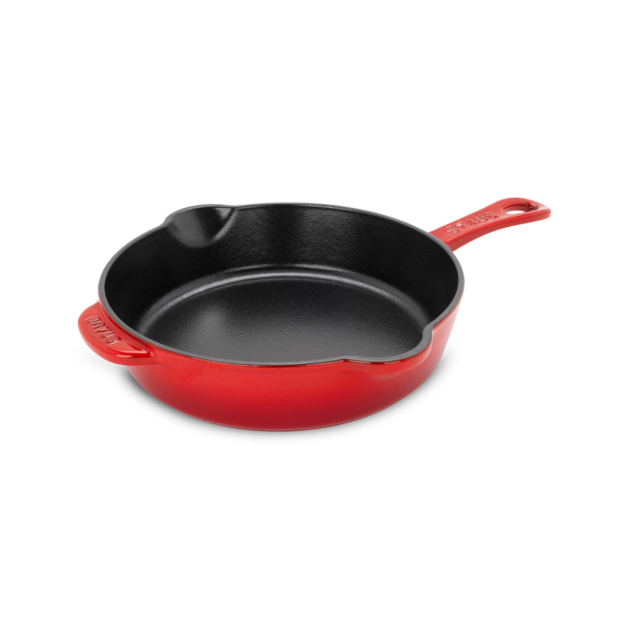 Staub 8.5" Cherry Red Cast Iron Deep Traditional Skillet