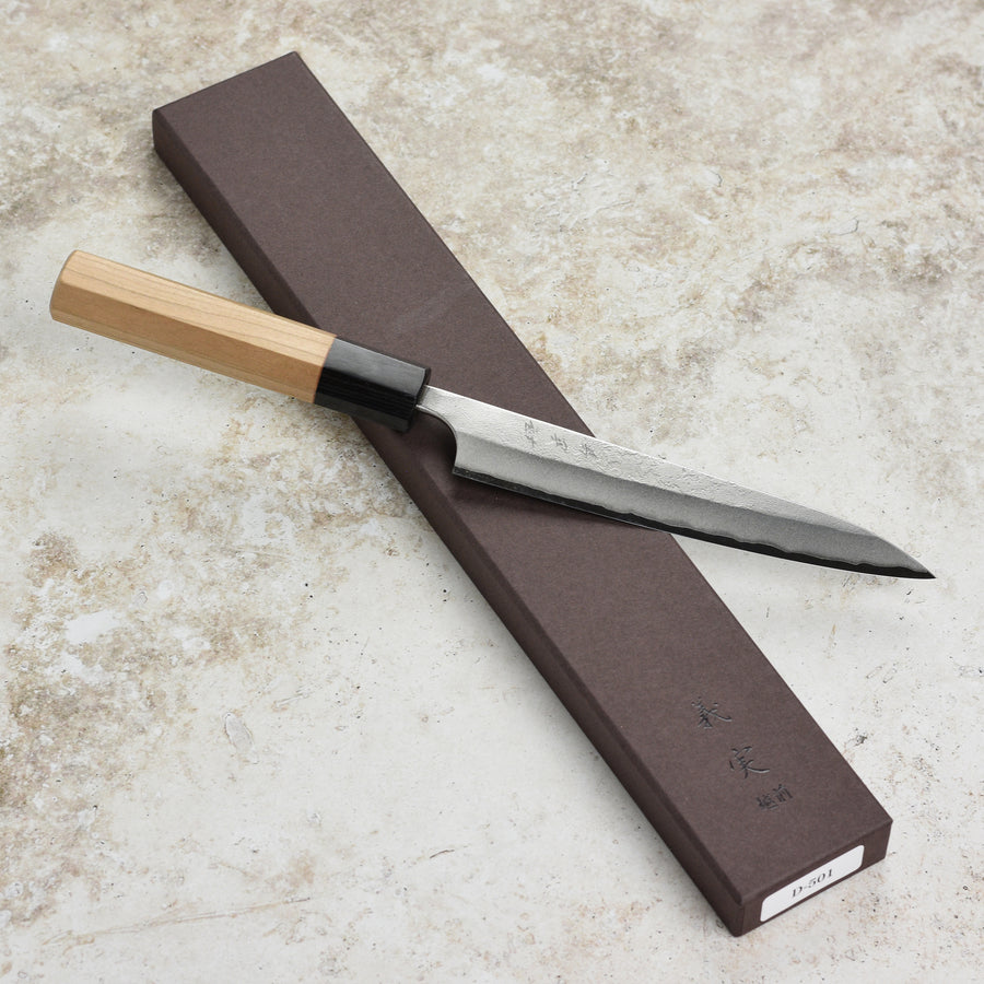 Yoshimi Kato Aogami Super Nashiji Stainless Clad 4.7" Petty