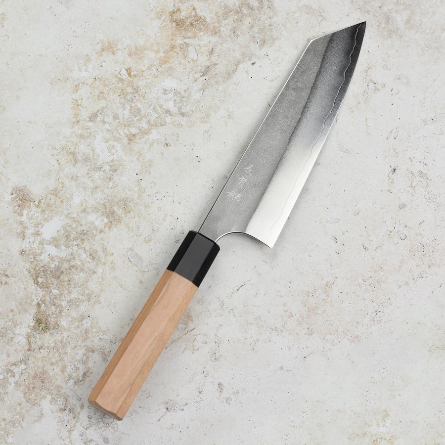 Yoshimi Kato Ginsan Nashiji Stainless Clad 6.7" Bunka