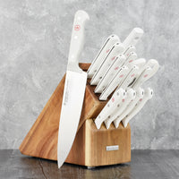 Wusthof Gourmet Knife Set with White Handles - 16 Piece – Cutlery