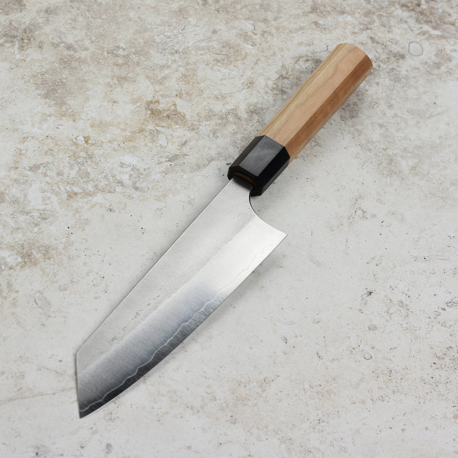 Yoshimi Kato Ginsan Nashiji Stainless Clad 6.7" Bunka