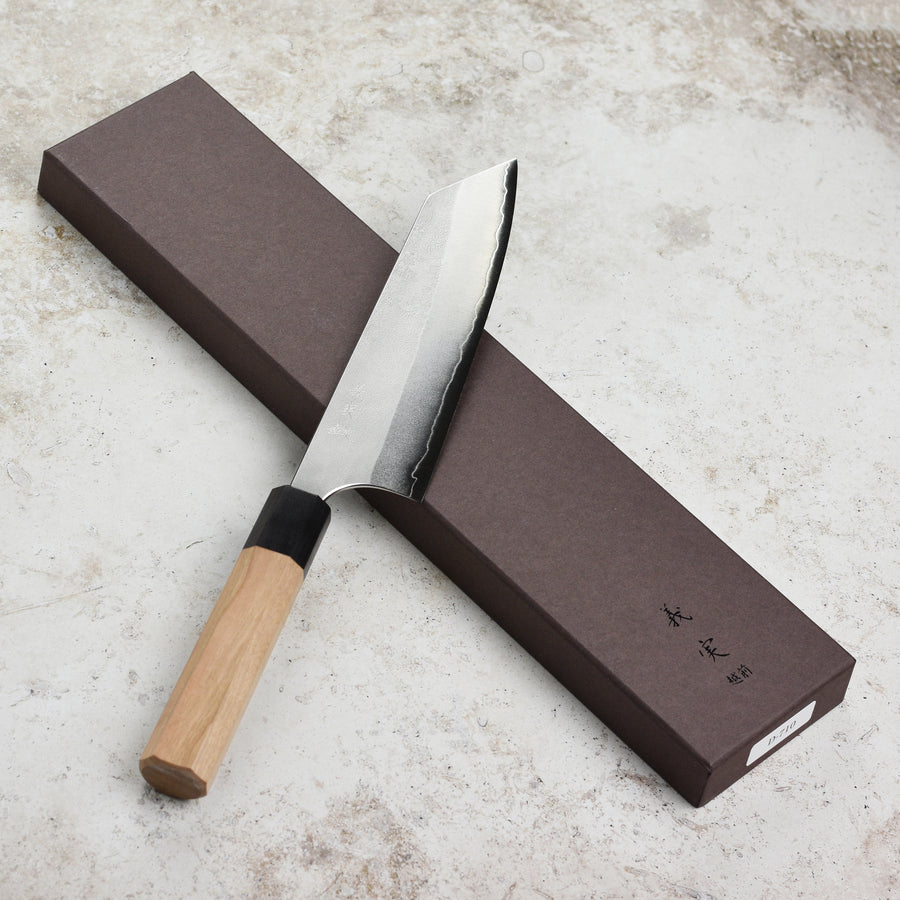 Yoshimi Kato Ginsan Nashiji Stainless Clad 6.7" Bunka