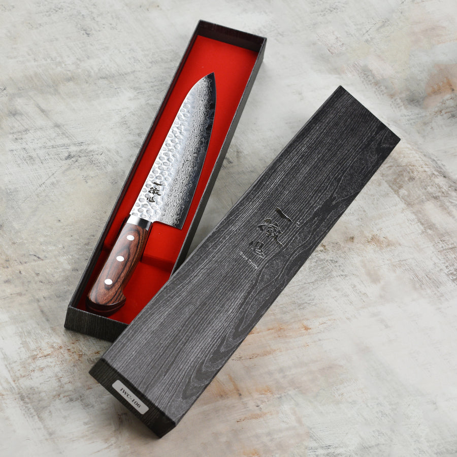 Ittetsu VG10 Hammered Damascus 9.4" Gyuto
