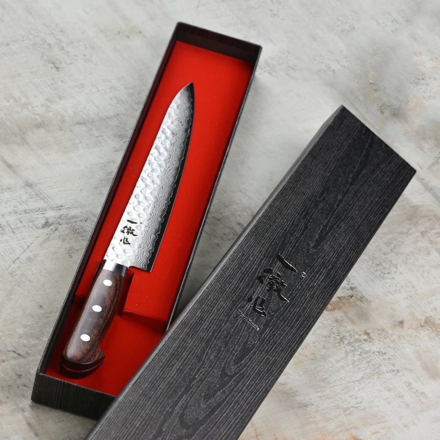 Ittetsu VG10 Hammered Damascus 9.4" Sujihiki