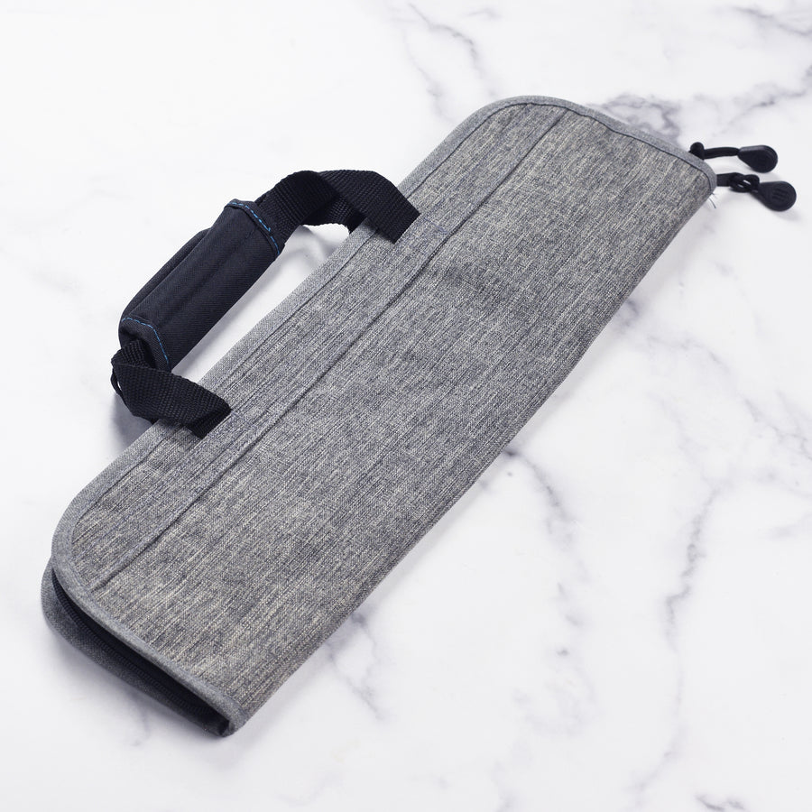 Messermeister 5 Pocket Preservation Heather Gray Knife Bag