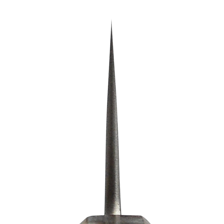 Yoshikane Shirogami #2 Kurouchi Stainless Clad 6.5" Bunka, Stabilized Birch