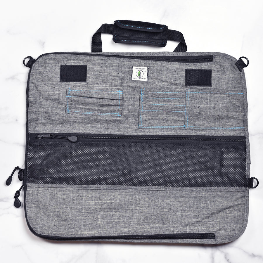 Messermeister 8 Pocket Preservation Heather Gray Knife Bag