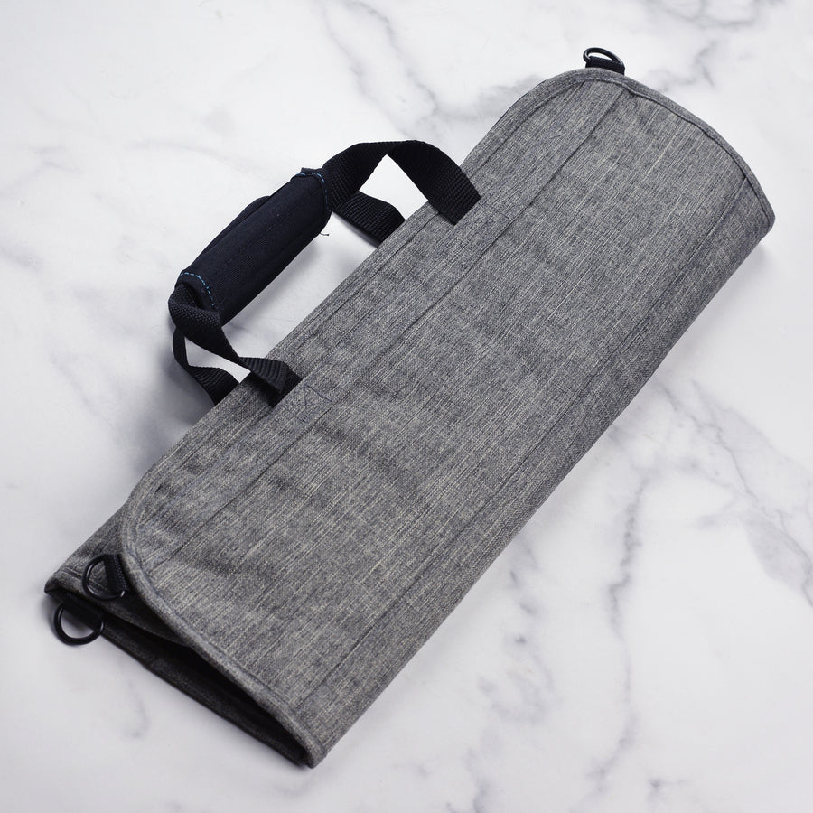 Messermeister 8 Pocket Preservation Heather Gray Knife Bag