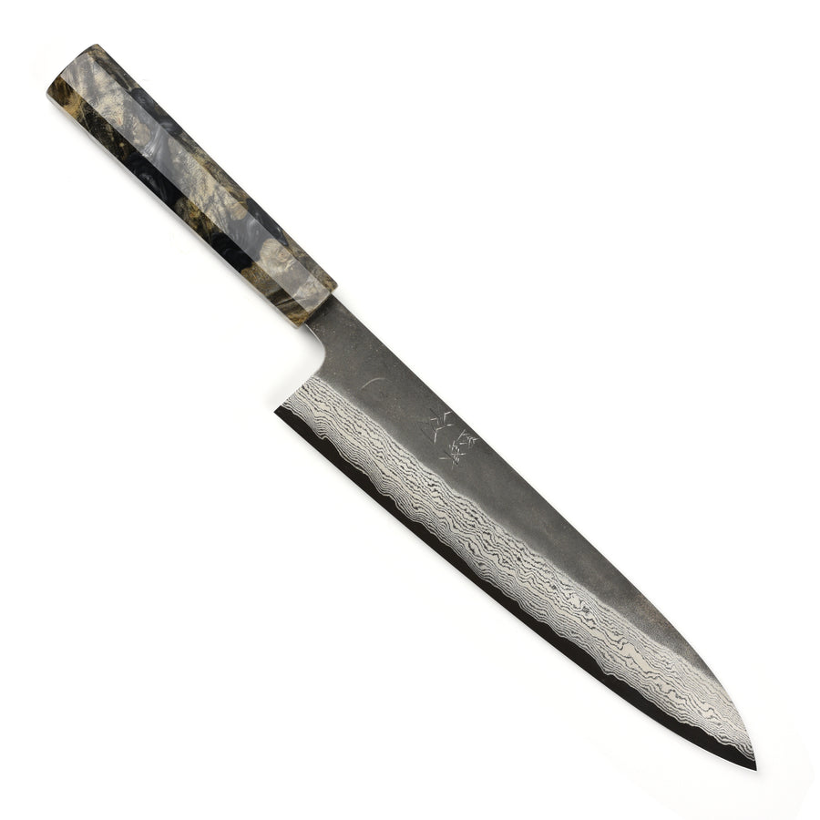 Hatsukokoro Atelier Kurouchi Damascus 9.4" Gyuto