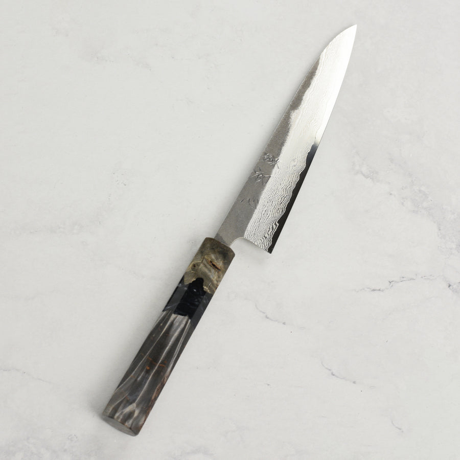 Hatsukokoro Atelier Kurouchi Damascus 5.9" Petty