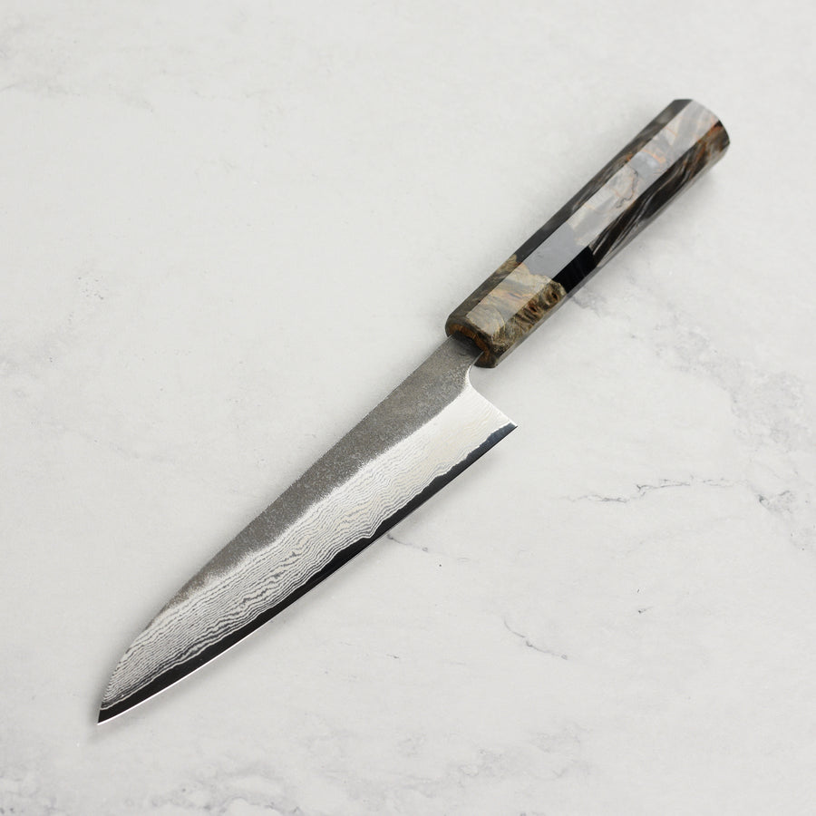 Hatsukokoro Atelier Kurouchi Damascus 5.9" Petty