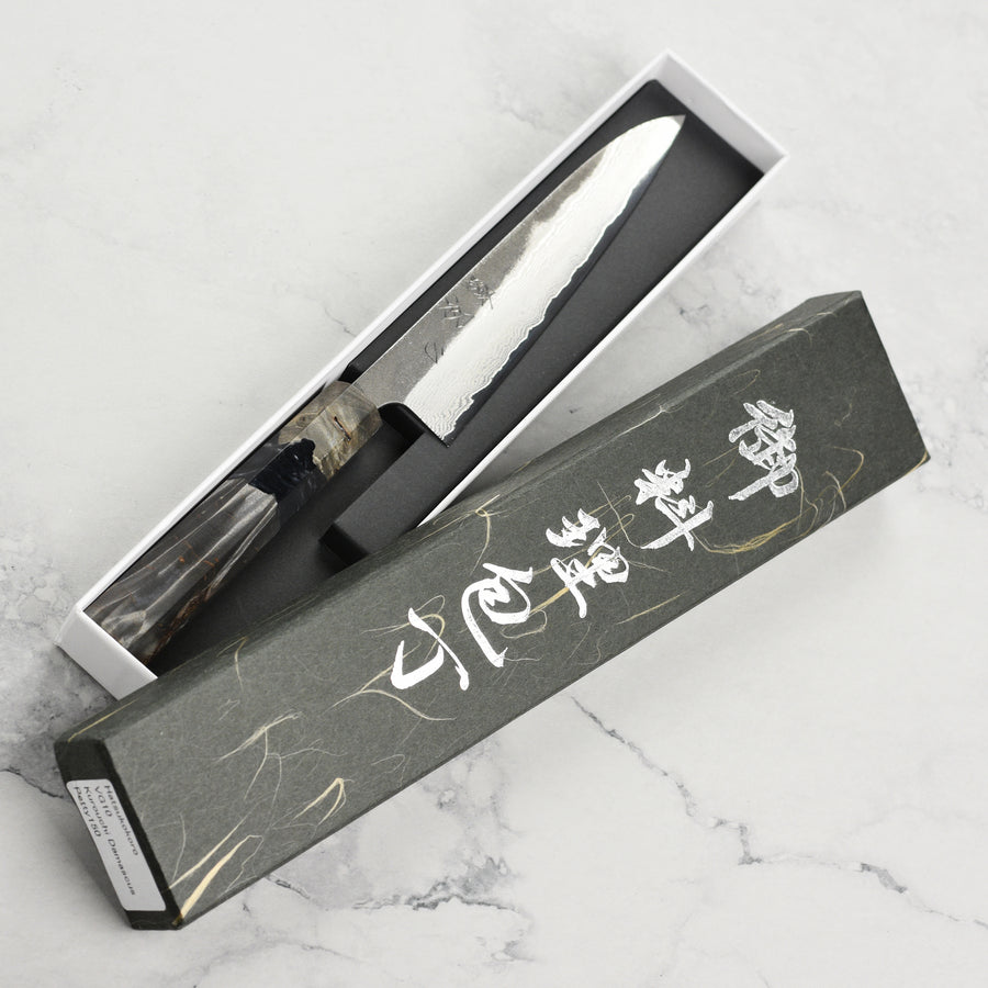 Hatsukokoro Atelier Kurouchi Damascus 5.9" Petty