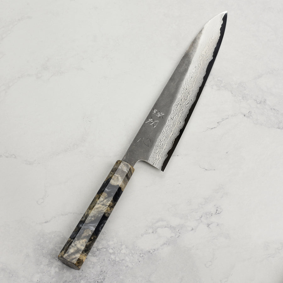 Hatsukokoro Atelier Kurouchi Damascus 9.4" Gyuto
