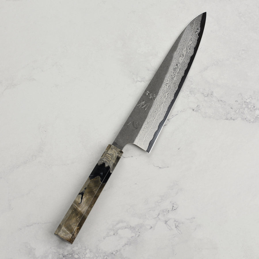 Hatsukokoro Atelier Kurouchi Damascus 8.25" Gyuto