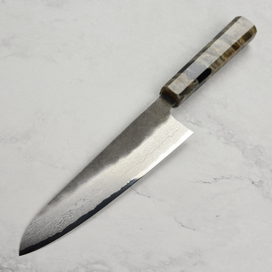 Hatsukokoro Atelier Kurouchi Damascus 8.25" Gyuto