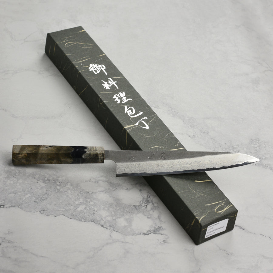 Hatsukokoro Atelier Kurouchi Damascus 8.25" Gyuto